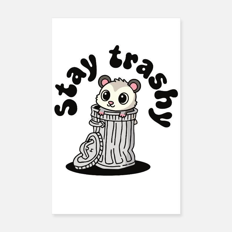Reste vulgaire, opossum mignon, drôle Poster 20 x 30 cm