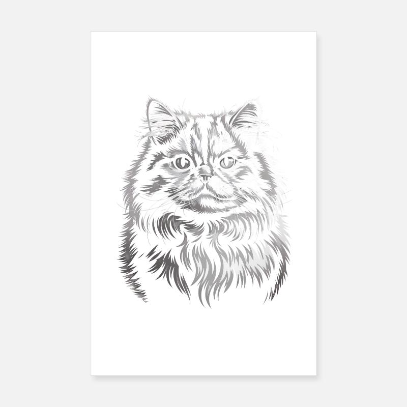 Chat Poster 20 x 30 cm