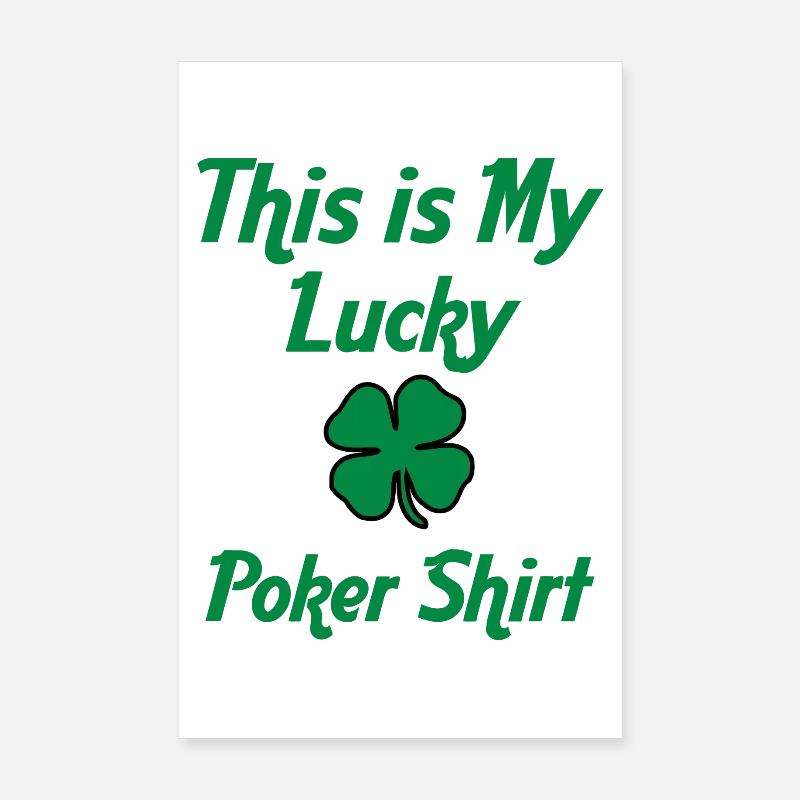 Das ist mein Glücks-Pokershirt Poster 20x30 cm