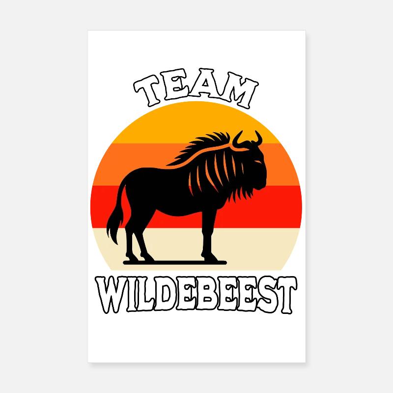 Team Gnu Poster 20x30 cm