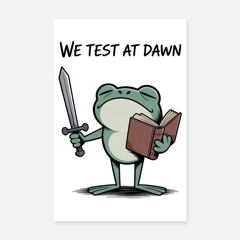 Wir testen beim Dawn Frog Knight Reading Poster 20x30 cm