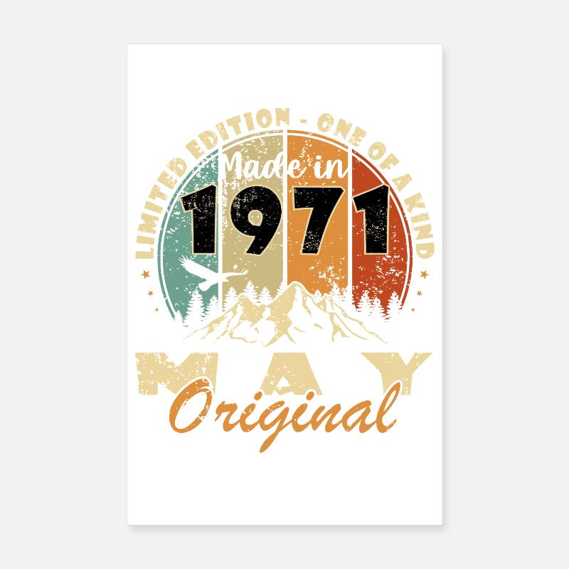 May 1971 – May 1971 Poster 8" x 12" (20x30 cm)
