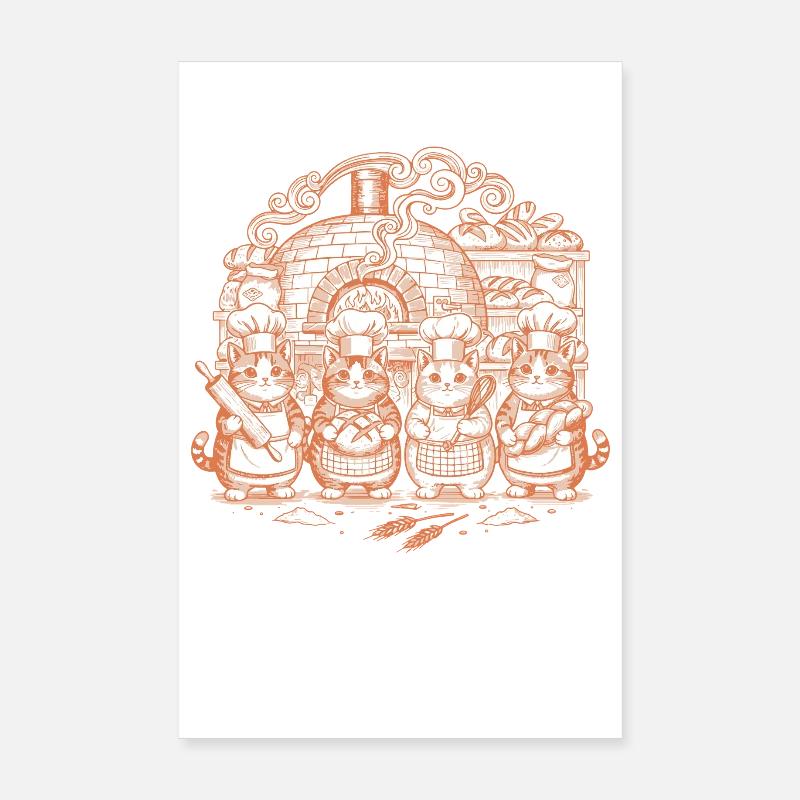 sourdough Bread Baking Baker Sourdough Bread Poster 8" x 12" (20x30 cm)