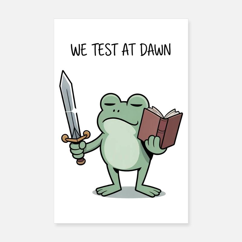 Conception de l’épée de lecture du Chevalier Grenouille de l’Aube Poster 20 x 30 cm
