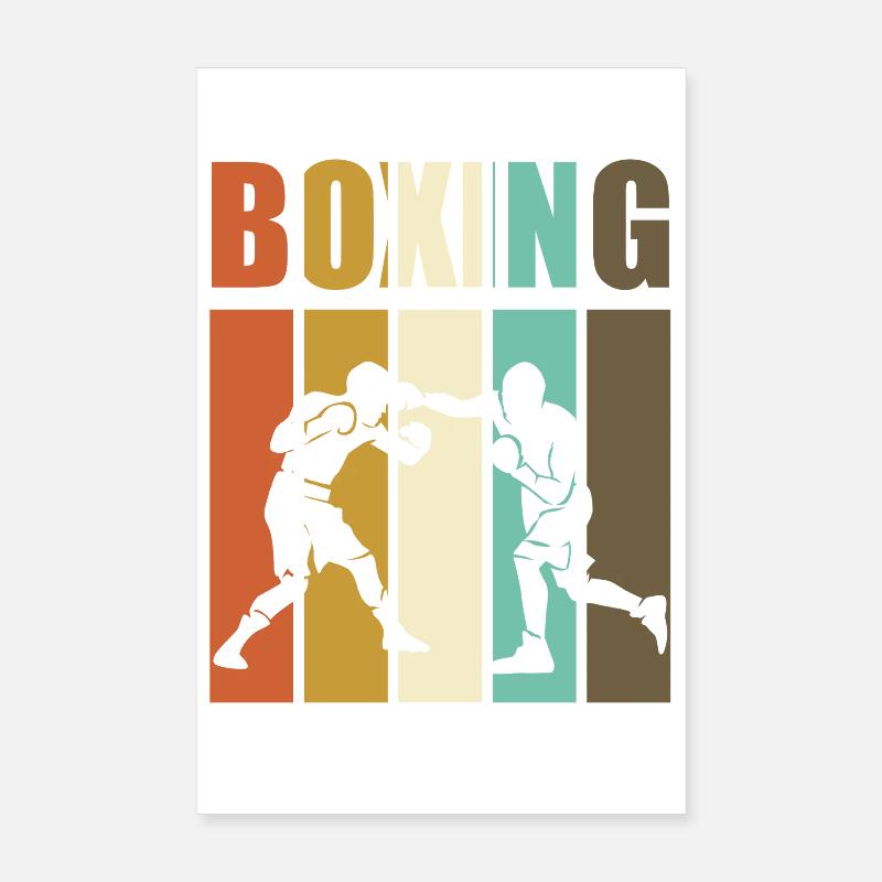 Boxing Boxing Ring Nostalgia Gift for Boxers Poster 8" x 12" (20x30 cm)