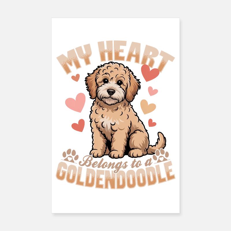 Goldendoodle Dog Breed Poster 20x30 cm