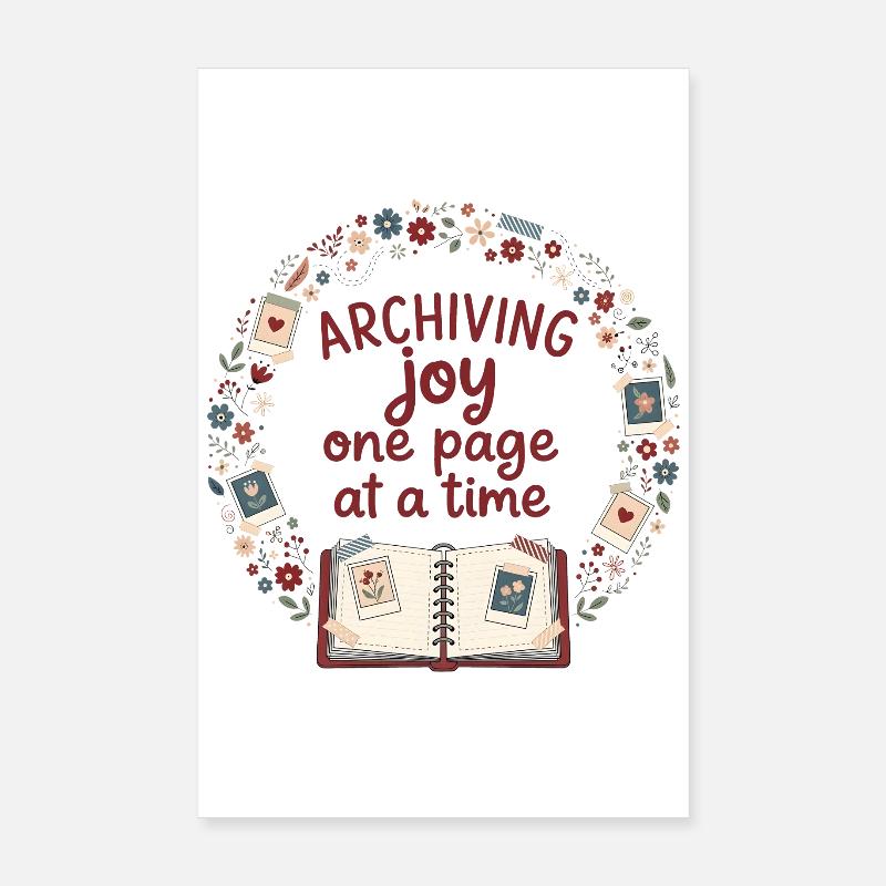 Archive Joy | Scrapbooking Decoration Poster 8" x 12" (20x30 cm)