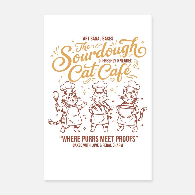 Sauerteigbrot Backbäcker Sauerteigstarter Poster 20x30 cm