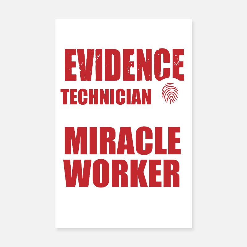 Forensic Scientist Criminology Poster 8" x 12" (20x30 cm)