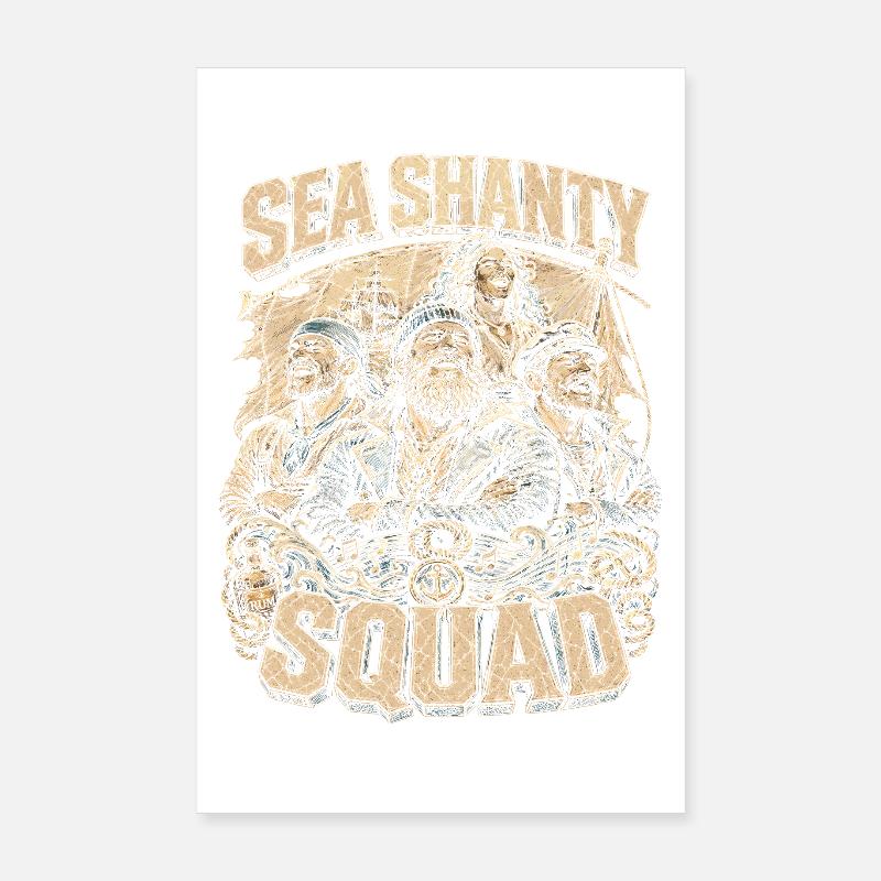 Chœur de la Chœur de la Mer Chants marins Poster 20 x 30 cm