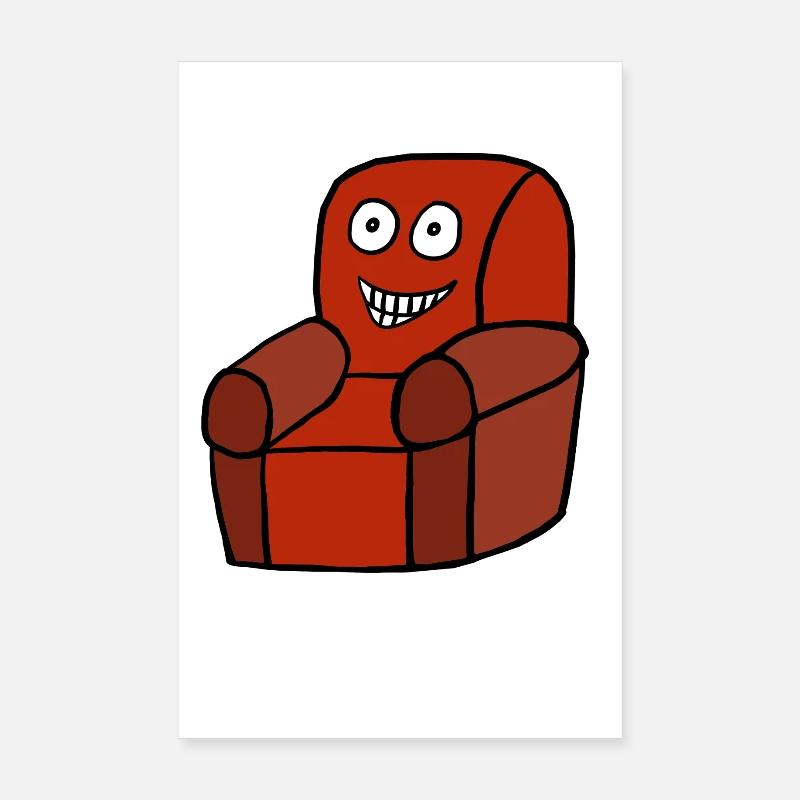 Friendly After-Work Armchair Break Retirement Poster 8" x 12" (20x30 cm)