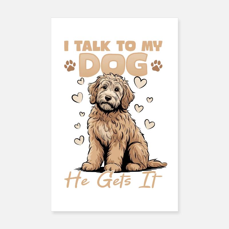 Goldendoodle Dog Breed Poster 8" x 12" (20x30 cm)