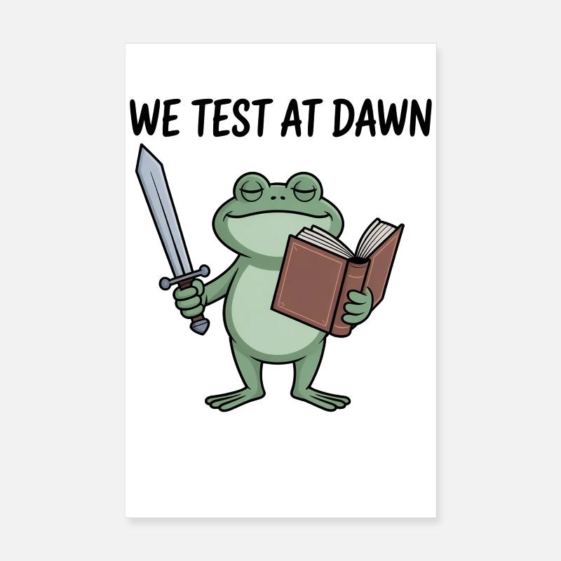 Le Chevalier Grenouille à l’Aube lit à l’aube Poster 20 x 30 cm
