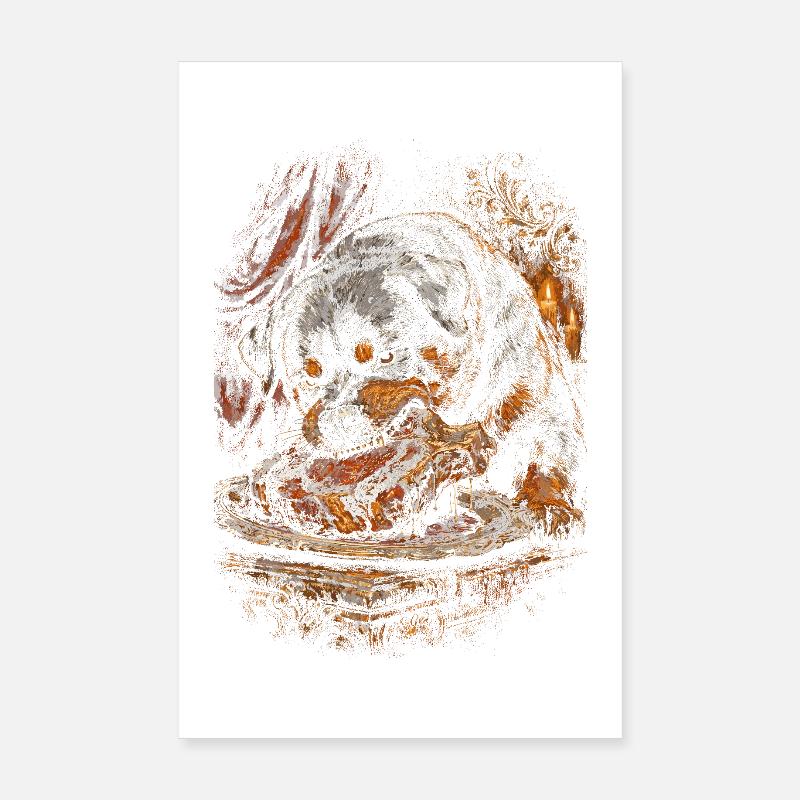 Rottweiler Dog Poster 8" x 12" (20x30 cm)