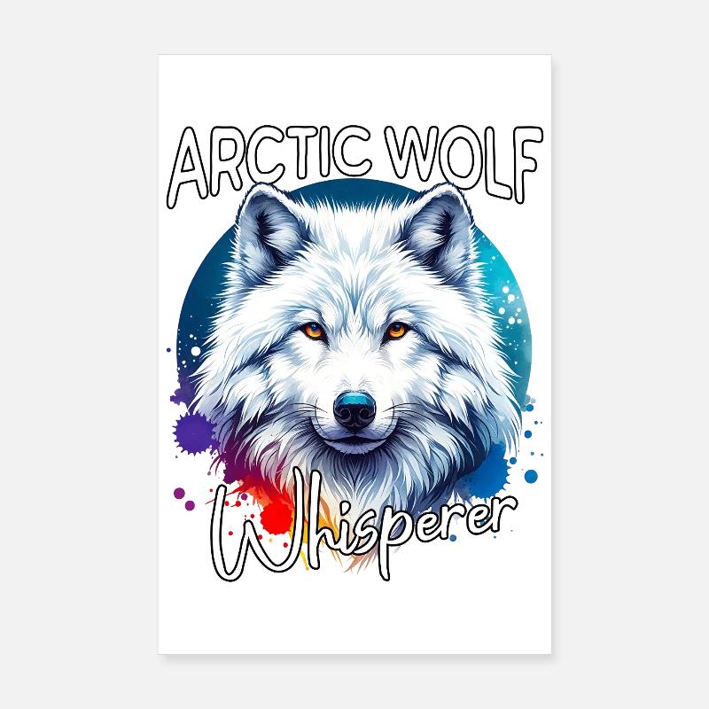 Le Murmureur de Loups Arctiques Poster 20 x 30 cm