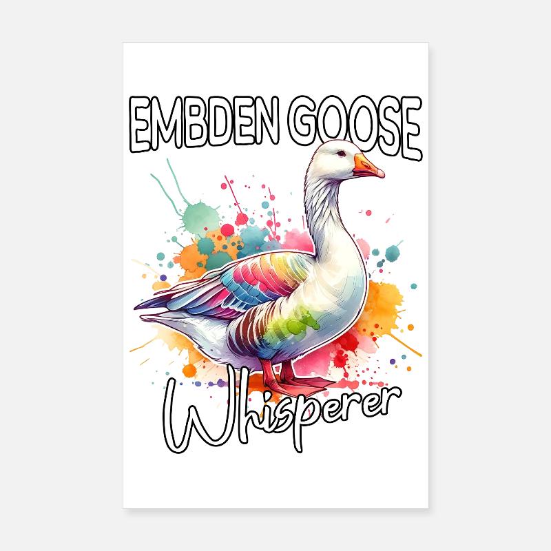Emdengans Flüsterer Poster 20x30 cm