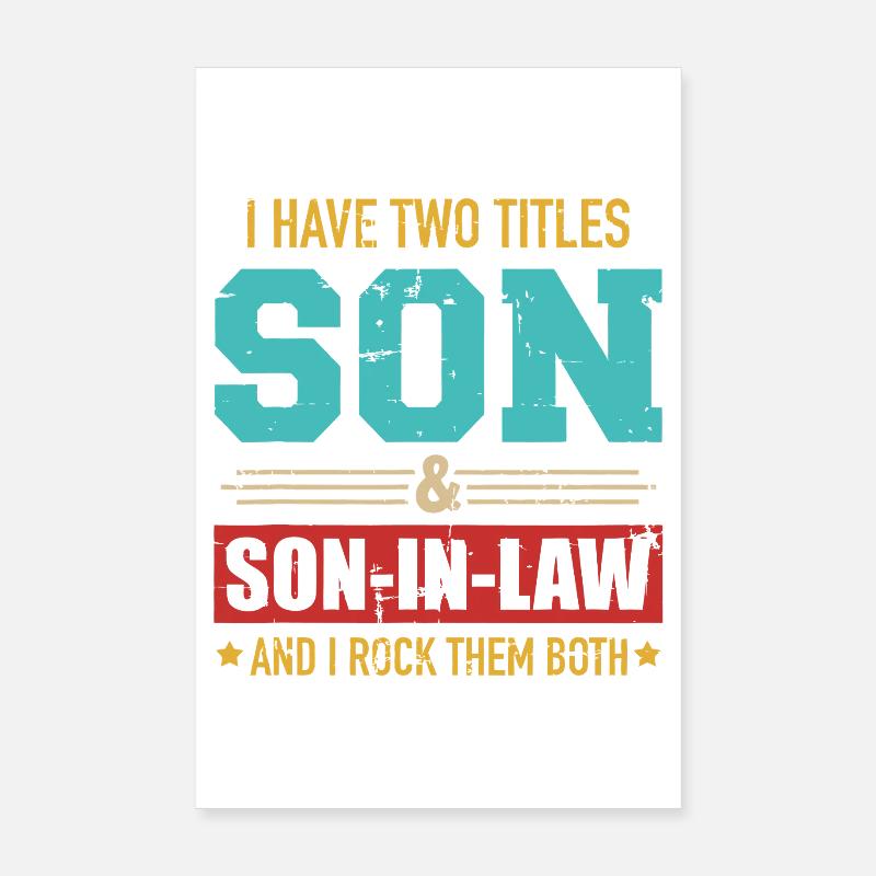 Two Titles: Son & Son-in-Law Rocking Both Poster 8" x 12" (20x30 cm)