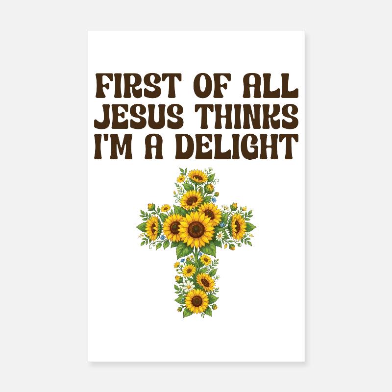 Zunächst einmal denkt Jesus, ich bin eine Freude Poster 20x30 cm