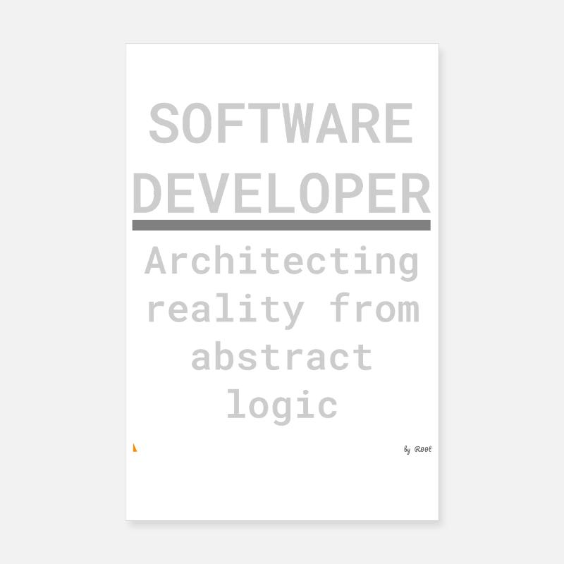 Software Developer: Logic Meets Reality Poster 8" x 12" (20x30 cm)