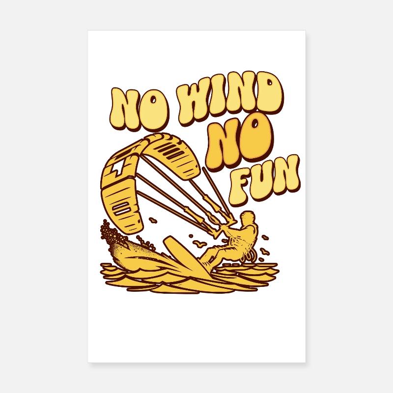 Nessun vento niente divertimento Poster 20x30 cm