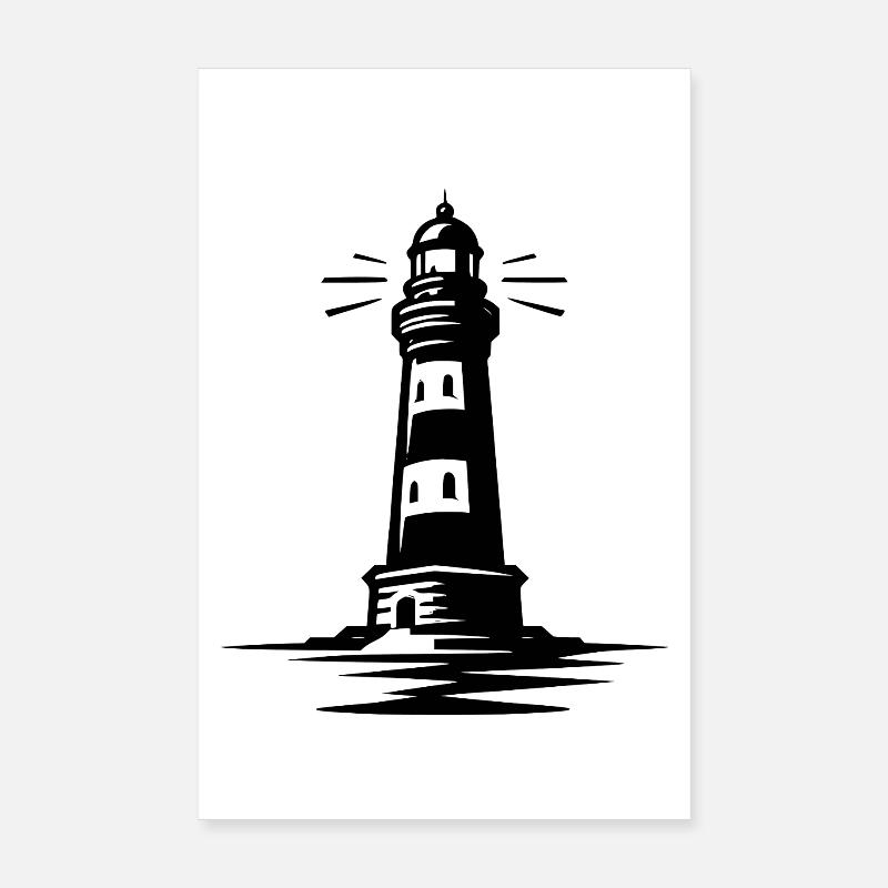 Leuchtturm Poster 20x30 cm