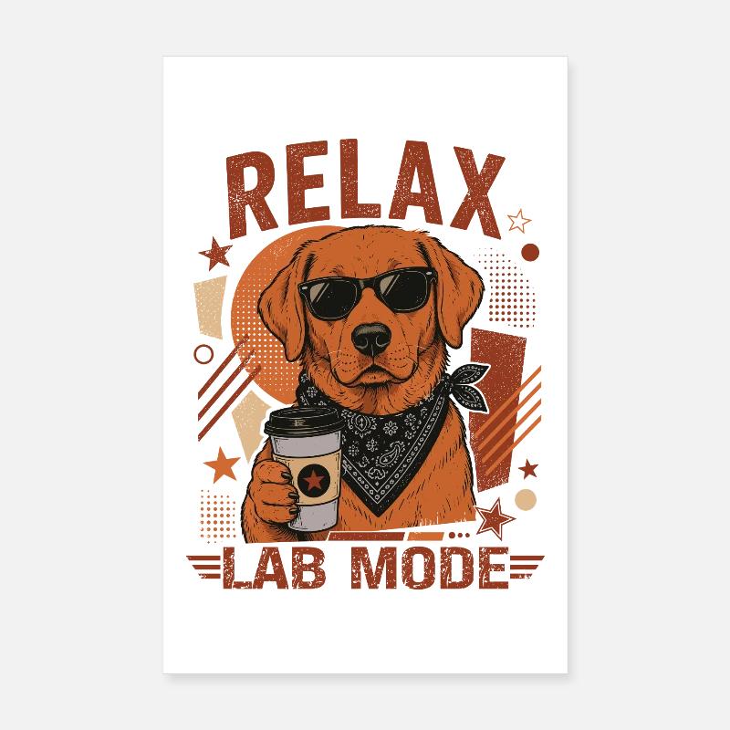 Chemise de mode Labrador Relax Lab Poster 20 x 30 cm