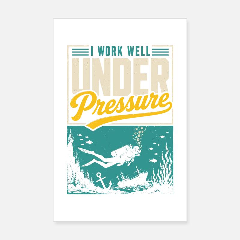 Maillot de plongée sous pression Poster 20 x 30 cm