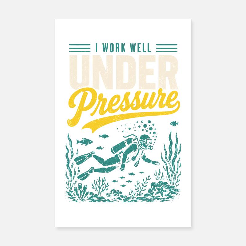 Chemise de plongeur sous pression Poster 20 x 30 cm