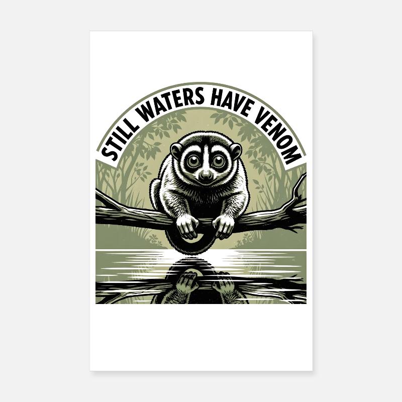 Still Waters | Venomous Plum Lori Poster 8" x 12" (20x30 cm)