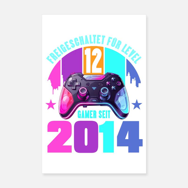 12. Geburtstag Junge Mädchen Poster 20x30 cm