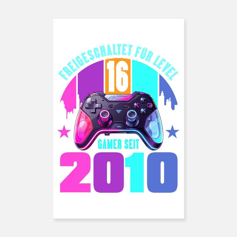 16. Geburtstag Junge Mädchen Poster 20x30 cm