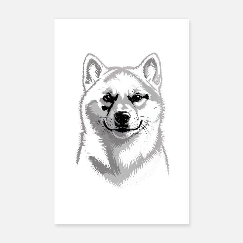 Husky Poster 8" x 12" (20x30 cm)