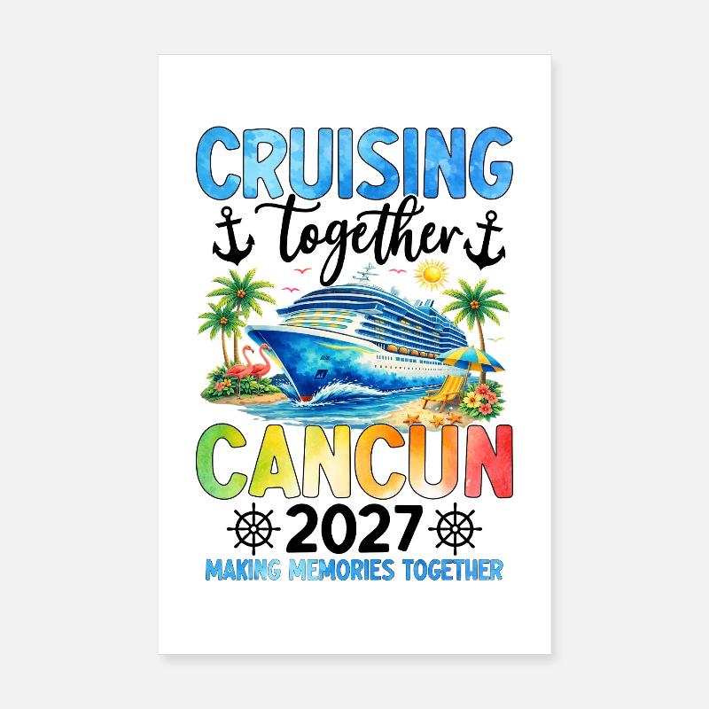 Croisière ensemble Cancún 2027 Poster 20 x 30 cm