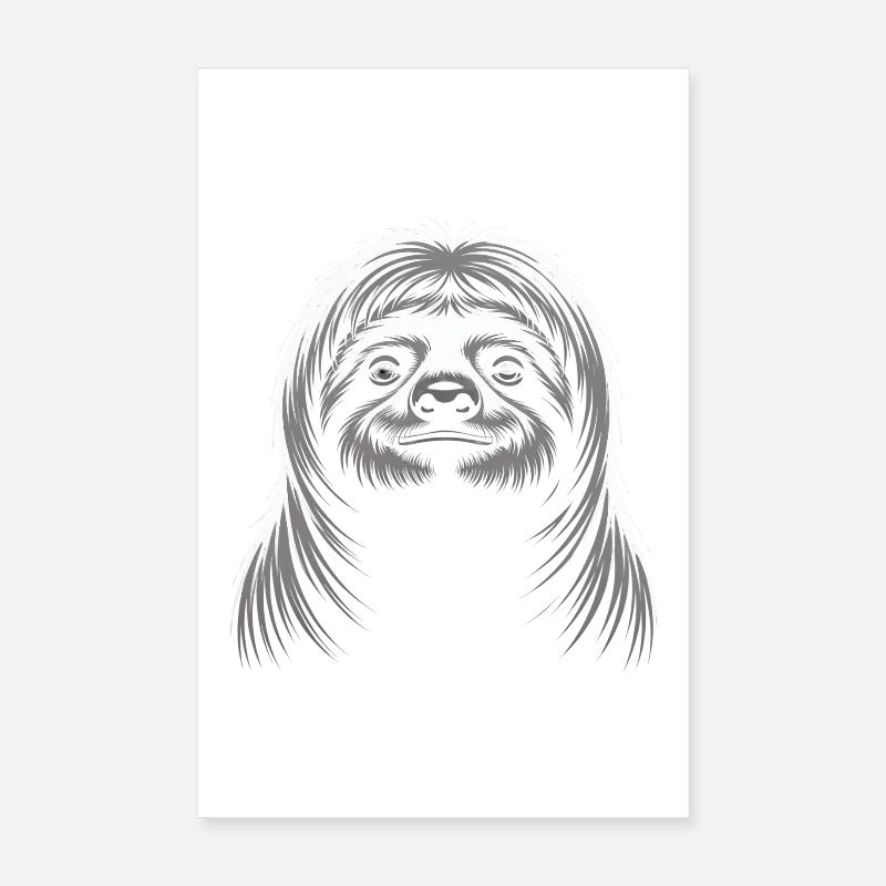 Faultier Poster 20x30 cm