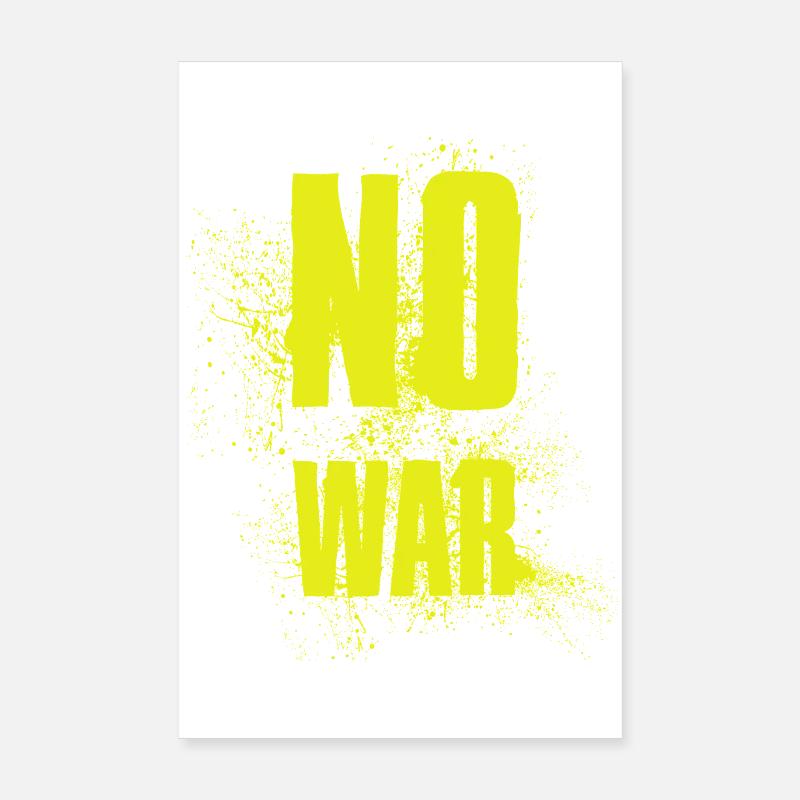 NO WAR – Statement for peace against war Poster 8" x 12" (20x30 cm)