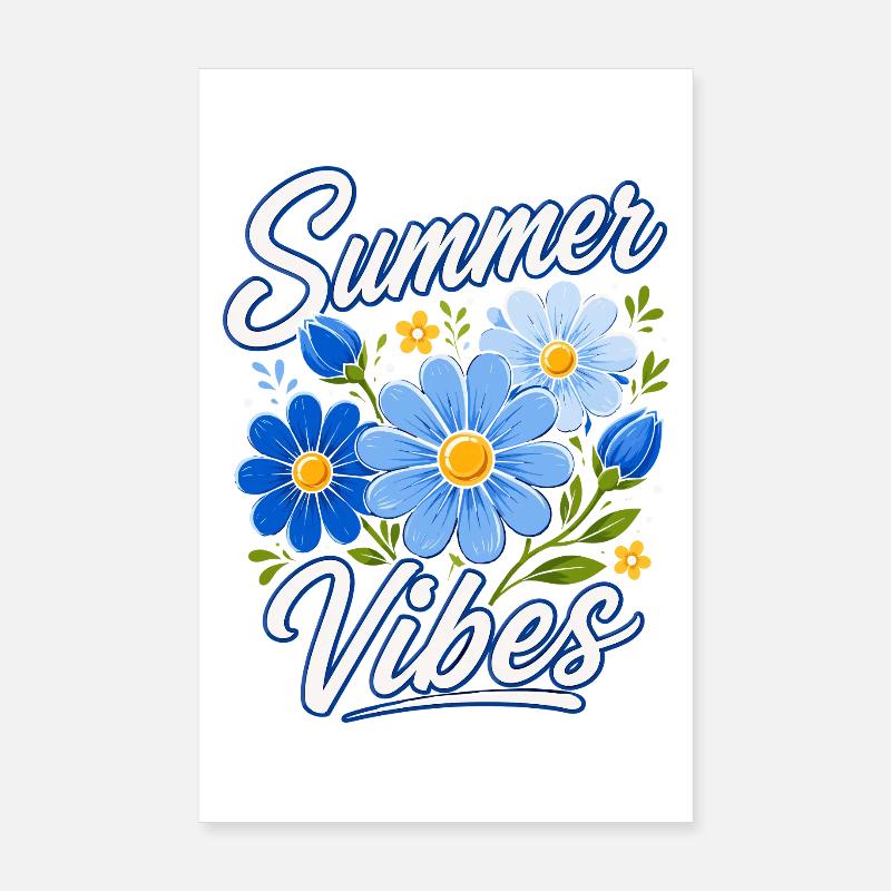 Summer Vibes Bouquet Poster 20 x 30 cm
