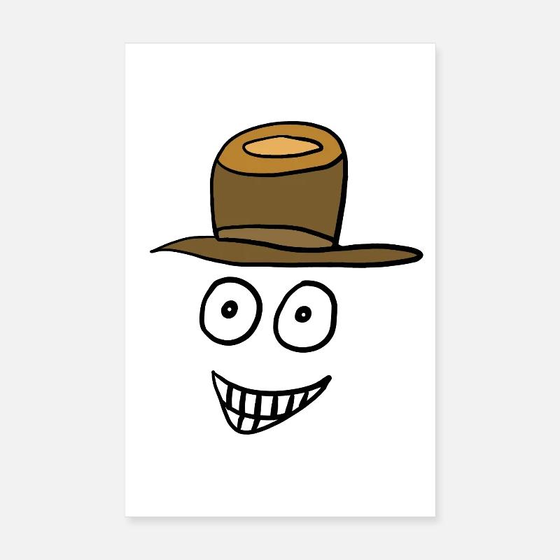 Happy Face Faces Emotions Poster 8" x 12" (20x30 cm)