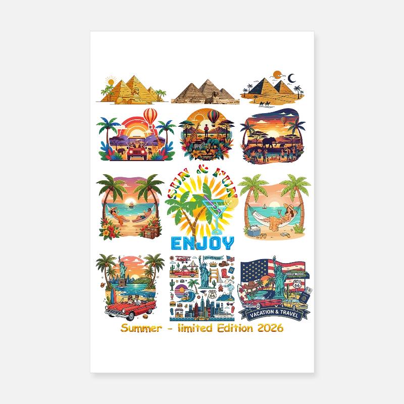 Sommer Urlaub – Limited Edition 2026 Poster 20x30 cm