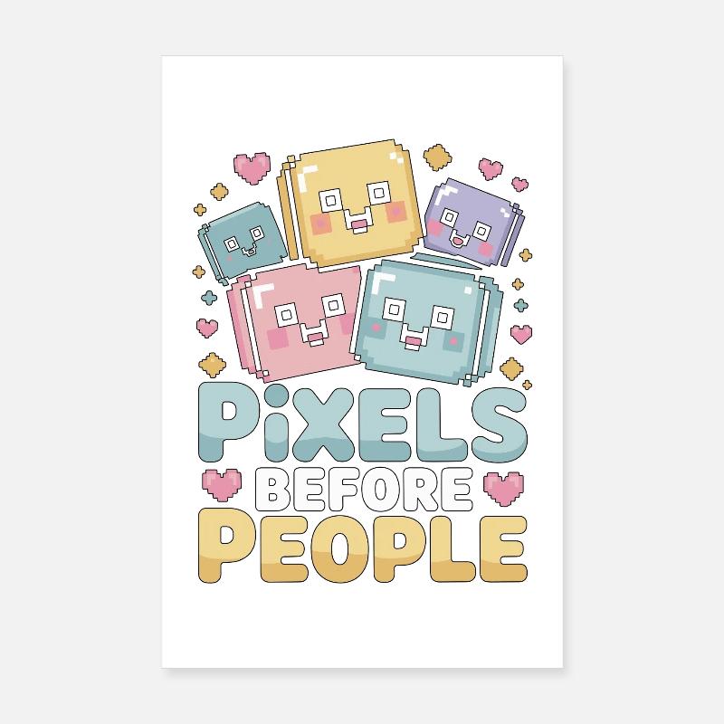 Graphiste Pixels avant Designer de marque Poster 20 x 30 cm