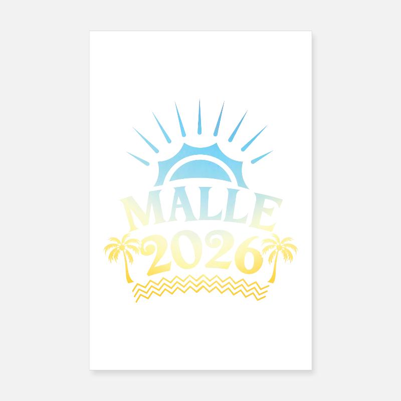 Malle 2026 Multicolore Poster 20 x 30 cm