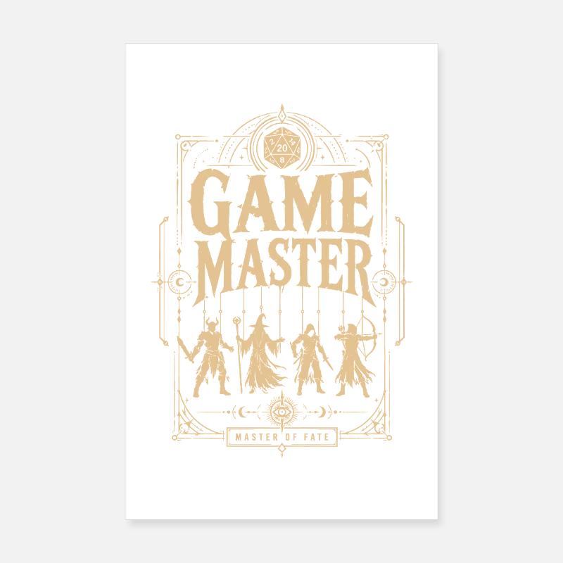 Game Master Game Master Dice Shirt Poster 8" x 12" (20x30 cm)