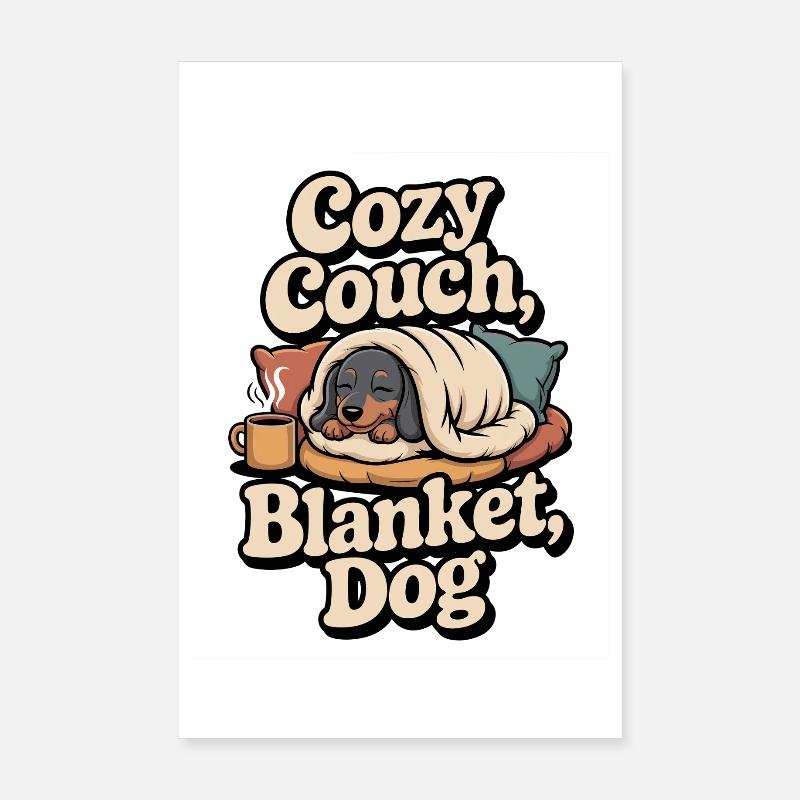 Teckel câlin Poster 20 x 30 cm