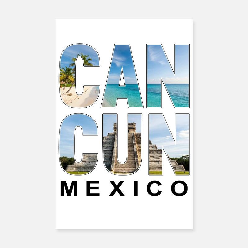 Cancun, Mexique Poster 20 x 30 cm