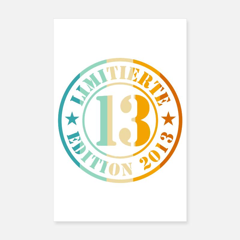 13. Geburtstag Poster 20x30 cm