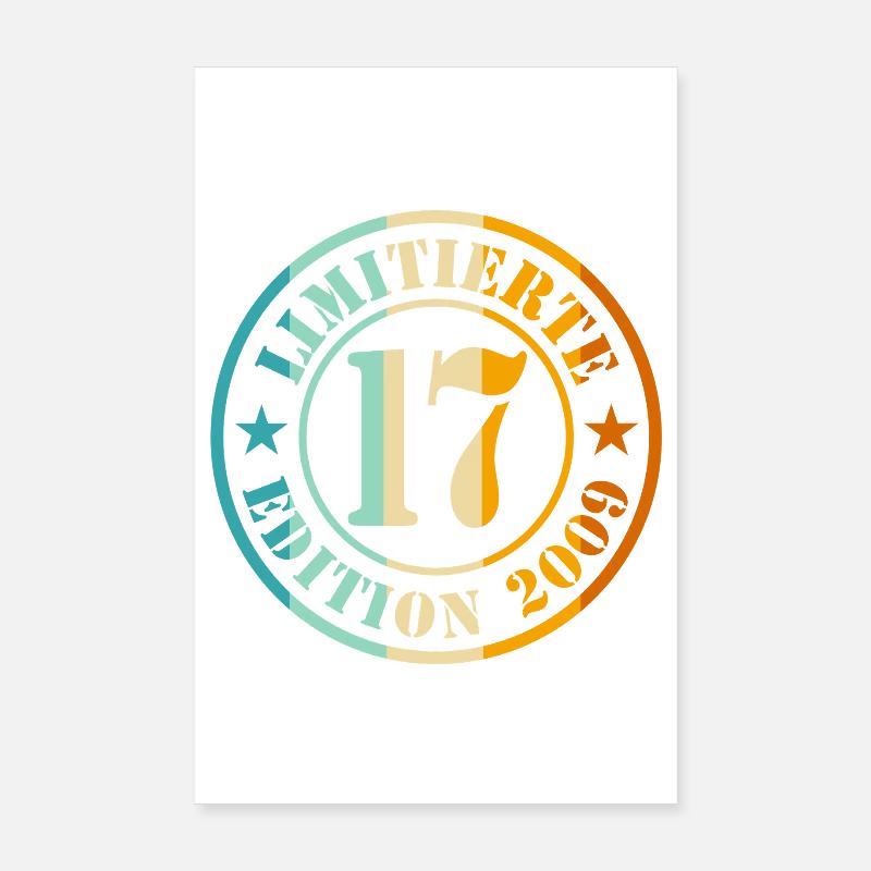17. Geburtstag Poster 20x30 cm