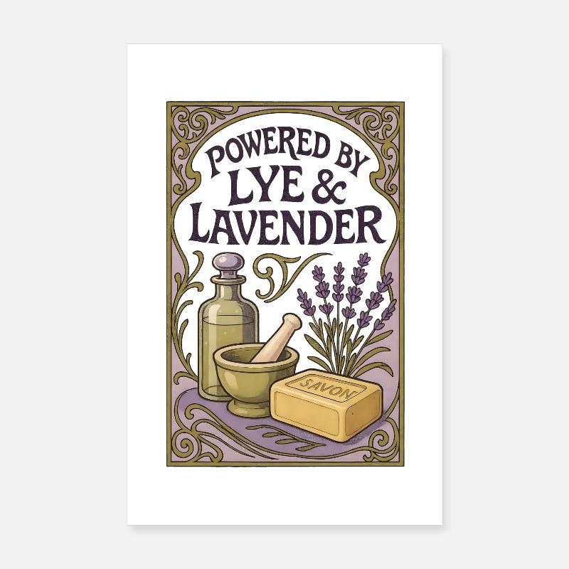 Lye & Lavender | Soap boiling Poster 8" x 12" (20x30 cm)