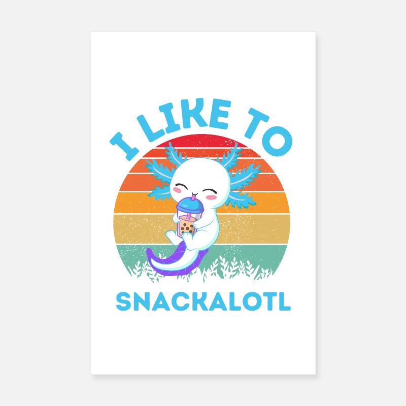Kawaii Snackheld Bubble Tea Poster 20x30 cm