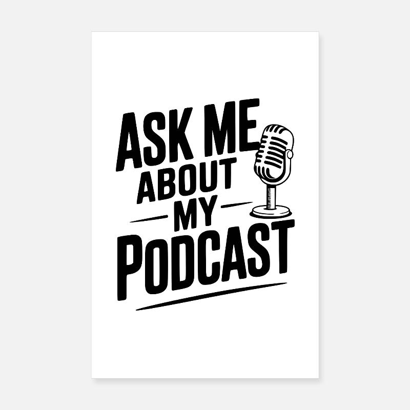 Demandez-moi des nouvelles de mon podcast Poster 20 x 30 cm