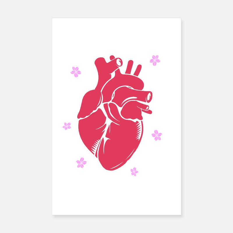 Cardiogramme, cardiographie, échographie, échographie Poster 20 x 30 cm