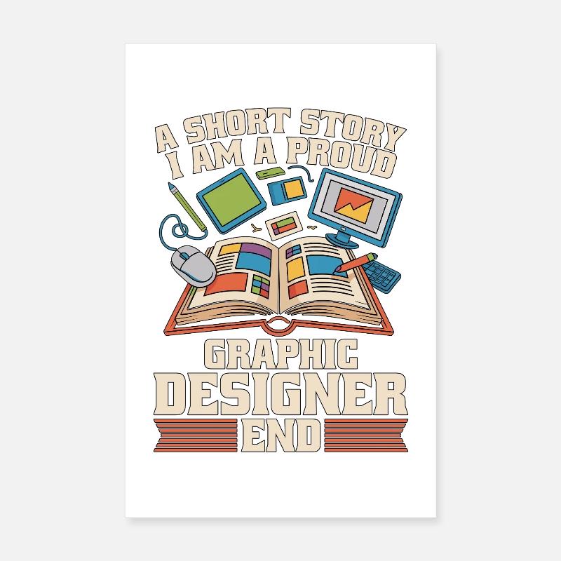 Graphiste : Designer de nouvelles créatives Poster 20 x 30 cm